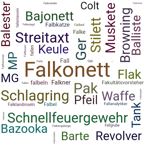 Ein anderes Wort für Falkonett - Synonym Falkonett
