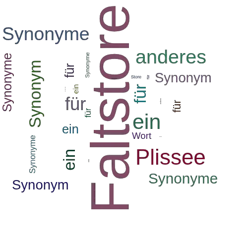 Ein anderes Wort für Faltstore - Synonym Faltstore