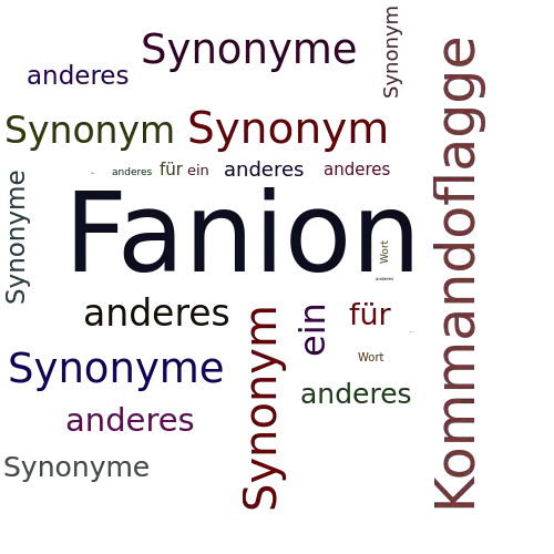 Ein anderes Wort für Fanion - Synonym Fanion