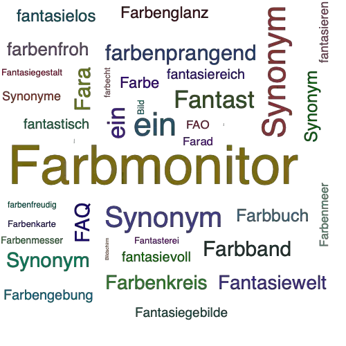 Ein anderes Wort für Farbbildschirm - Synonym Farbbildschirm