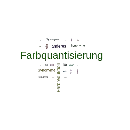 Ein anderes Wort für Farbquantisierung - Synonym Farbquantisierung
