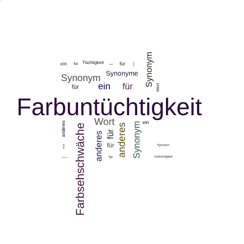 Ein anderes Wort für Farbuntüchtigkeit - Synonym Farbuntüchtigkeit