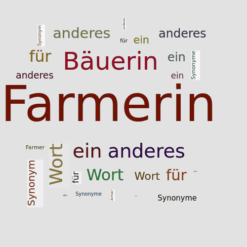 Ein anderes Wort für Farmerin - Synonym Farmerin