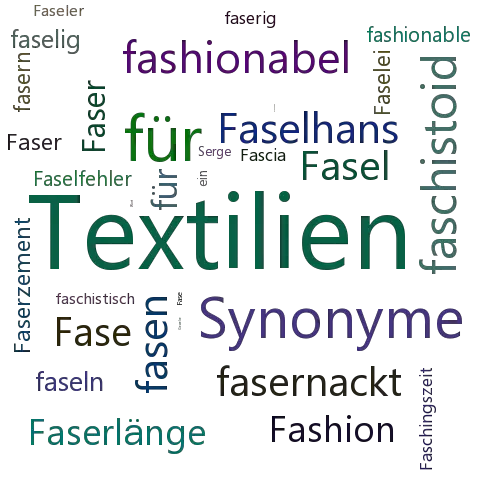 Ein anderes Wort für Fasergewebe - Synonym Fasergewebe