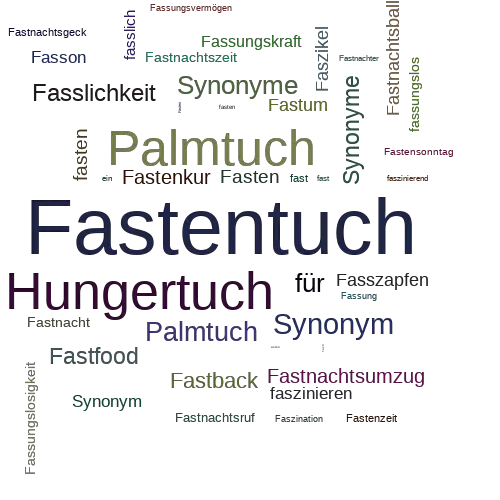 Ein anderes Wort für Fastentuch - Synonym Fastentuch