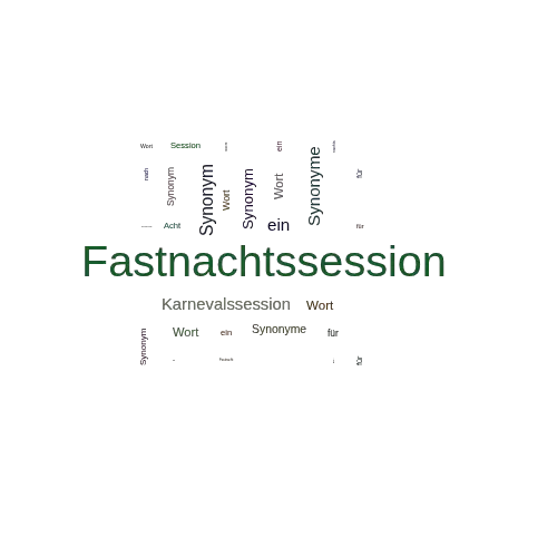 Ein anderes Wort für Fastnachtssession - Synonym Fastnachtssession