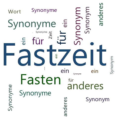 Ein anderes Wort für Fastzeit - Synonym Fastzeit