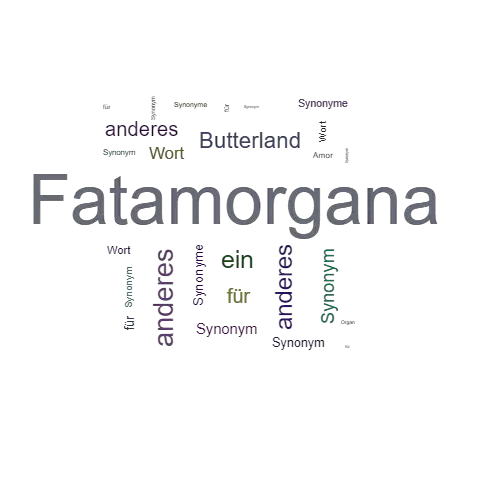 Ein anderes Wort für Fatamorgana - Synonym Fatamorgana