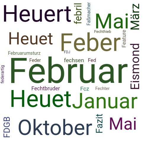 Ein anderes Wort für Februar - Synonym Februar