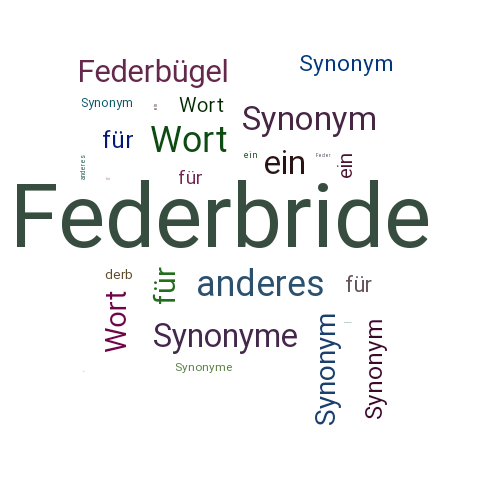 Ein anderes Wort für Federbride - Synonym Federbride