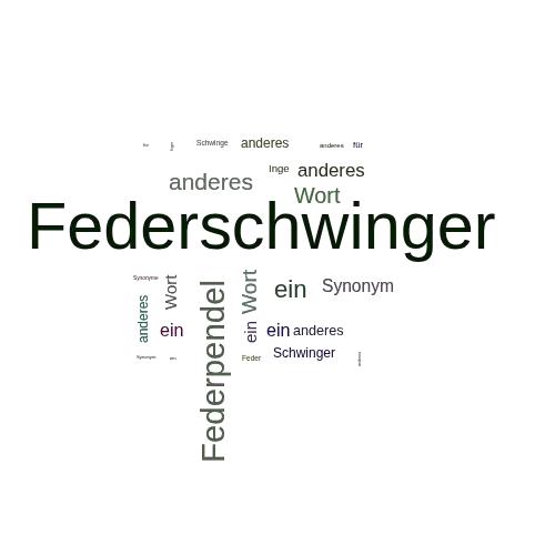 Ein anderes Wort für Federschwinger - Synonym Federschwinger