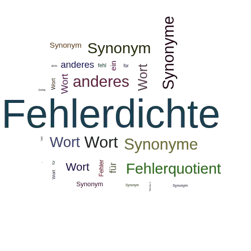 Ein anderes Wort für Fehlerdichte - Synonym Fehlerdichte