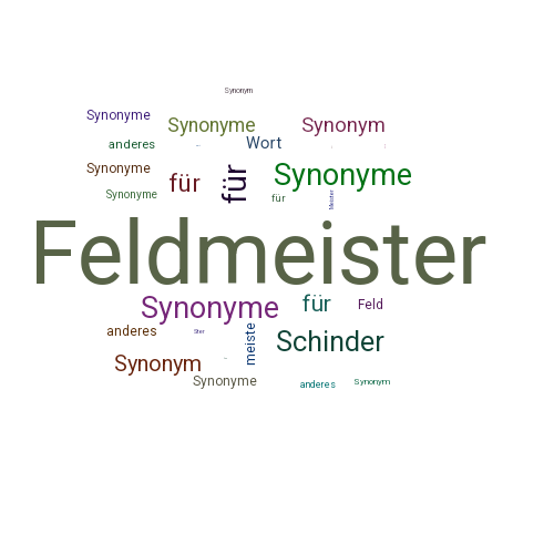 Ein anderes Wort für Feldmeister - Synonym Feldmeister