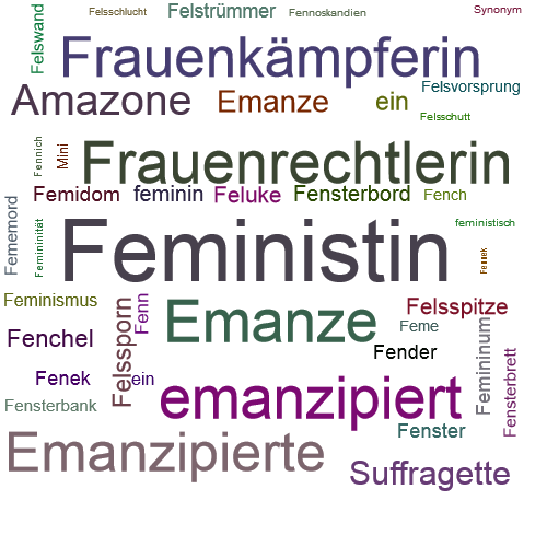 Ein anderes Wort für Feministin - Synonym Feministin