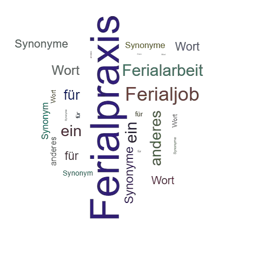 Ein anderes Wort für Ferialpraxis - Synonym Ferialpraxis