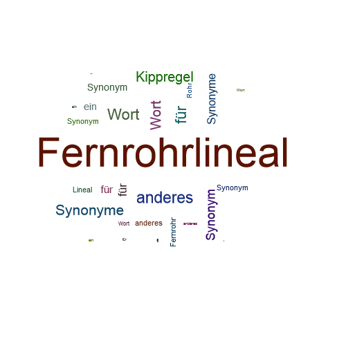 Ein anderes Wort für Fernrohrlineal - Synonym Fernrohrlineal