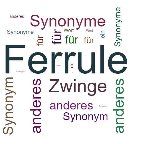 Ein anderes Wort für Ferrule - Synonym Ferrule