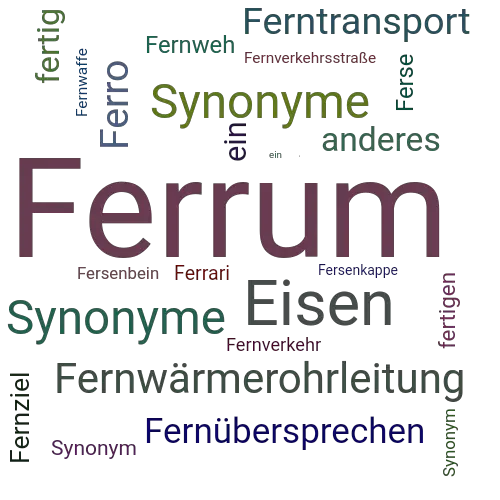 Ein anderes Wort für Ferrum - Synonym Ferrum