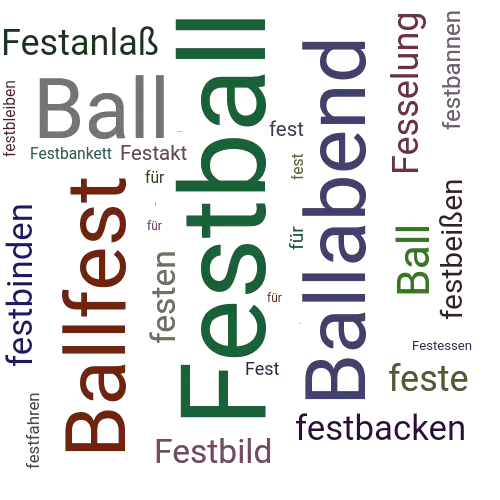 Ein anderes Wort für Festball - Synonym Festball