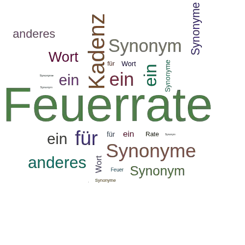 Ein anderes Wort für Feuerrate - Synonym Feuerrate