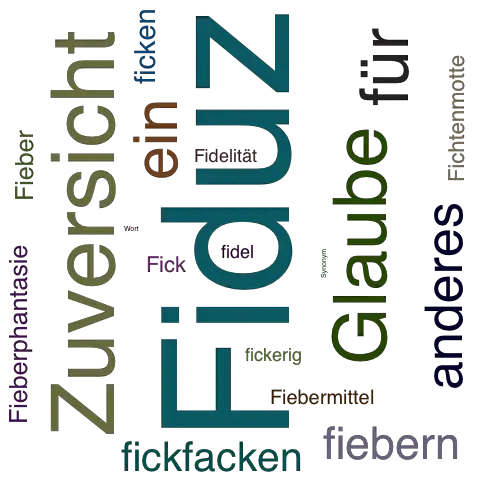 Ein anderes Wort für Fiduz - Synonym Fiduz