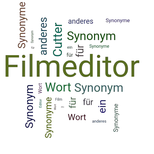 Ein anderes Wort für Filmeditor - Synonym Filmeditor