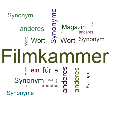 Ein anderes Wort für Filmkammer - Synonym Filmkammer