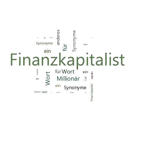 Ein anderes Wort für Finanzkapitalist - Synonym Finanzkapitalist
