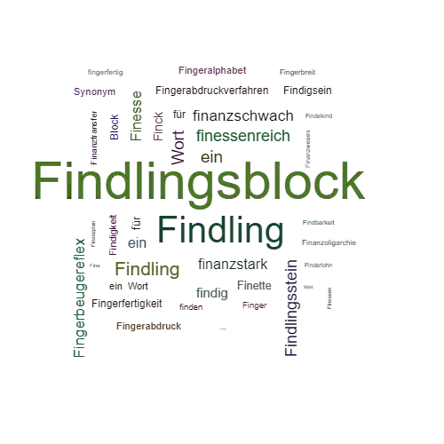 Ein anderes Wort für Findlingsblock - Synonym Findlingsblock