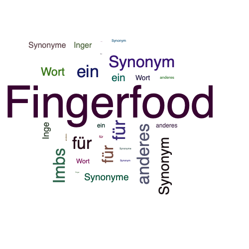 Ein anderes Wort für Fingerfood - Synonym Fingerfood