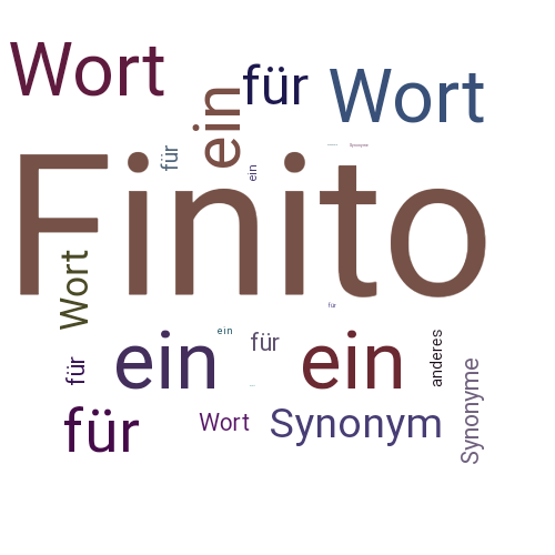Ein anderes Wort für Finito - Synonym Finito