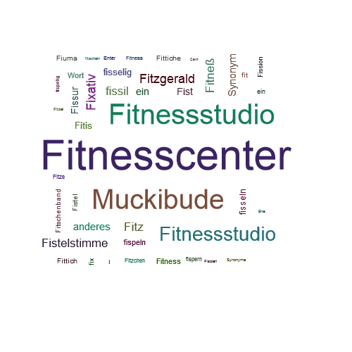 Ein anderes Wort für Fitnesscenter - Synonym Fitnesscenter