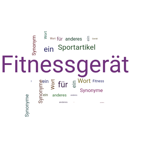 Ein anderes Wort für Fitnessgerät - Synonym Fitnessgerät