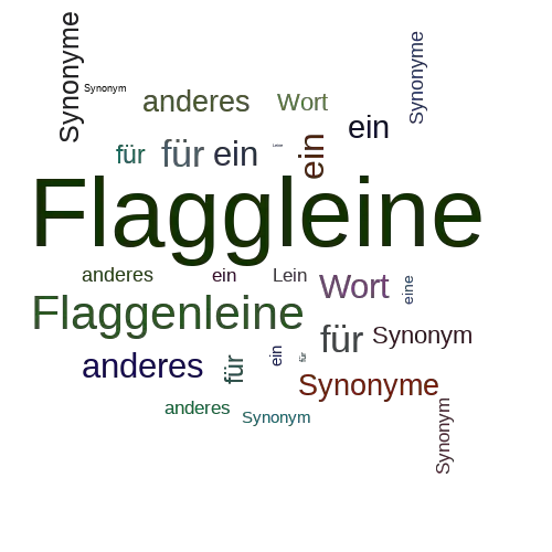 Ein anderes Wort für Flaggleine - Synonym Flaggleine