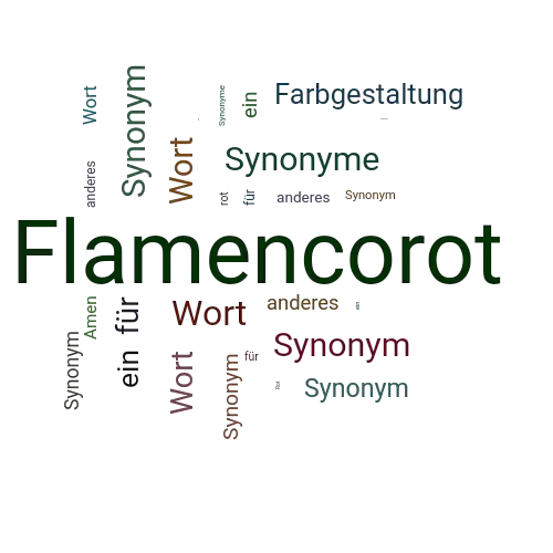 Ein anderes Wort für Flamencorot - Synonym Flamencorot