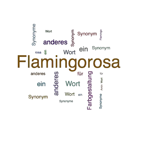 Ein anderes Wort für Flamingorosa - Synonym Flamingorosa
