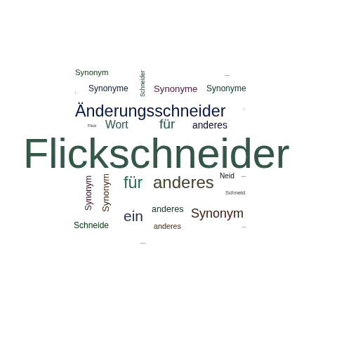Ein anderes Wort für Flickschneider - Synonym Flickschneider