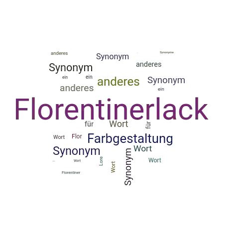 Ein anderes Wort für Florentinerlack - Synonym Florentinerlack