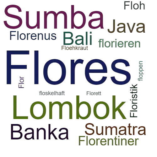 Ein anderes Wort für Flores - Synonym Flores