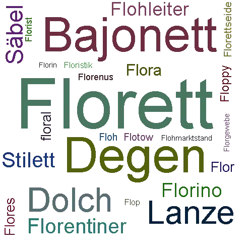 Ein anderes Wort für Florett - Synonym Florett