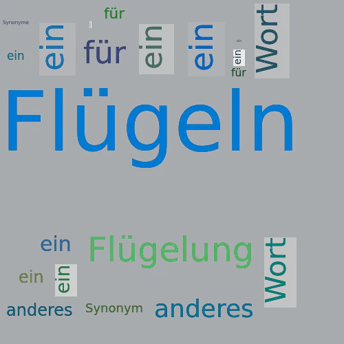 Ein anderes Wort für Flügeln - Synonym Flügeln
