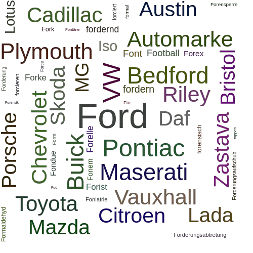 FORD SynonymLexikothek • ein anderes Wort für Ford