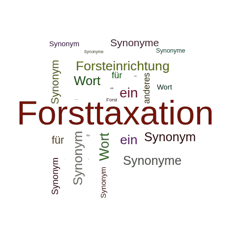 Ein anderes Wort für Forsttaxation - Synonym Forsttaxation