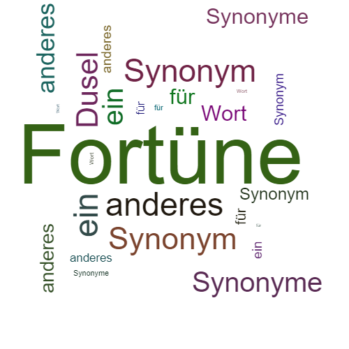 Ein anderes Wort für Fortüne - Synonym Fortüne