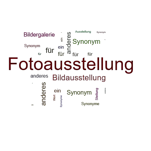 Ein anderes Wort für Fotoausstellung - Synonym Fotoausstellung