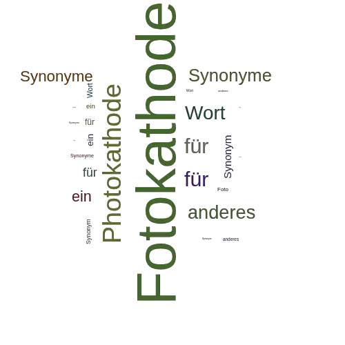 Ein anderes Wort für Fotokathode - Synonym Fotokathode