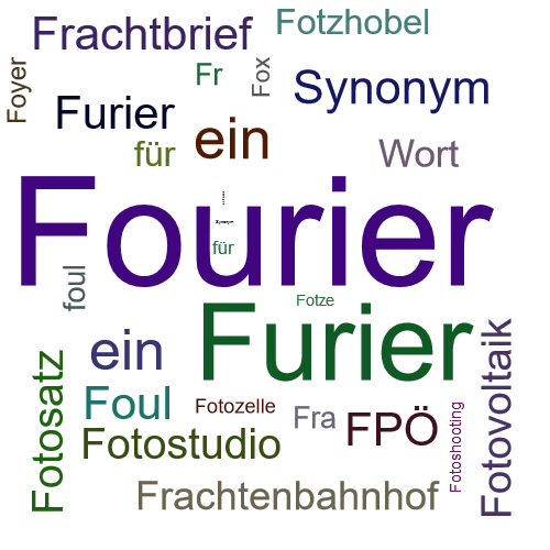 Ein anderes Wort für Fourier - Synonym Fourier
