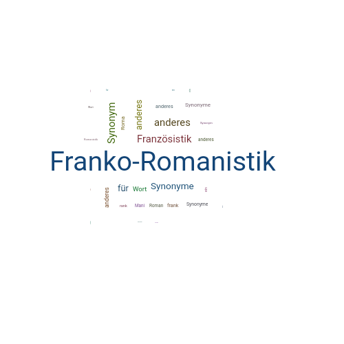 Ein anderes Wort für Franko-Romanistik - Synonym Franko-Romanistik