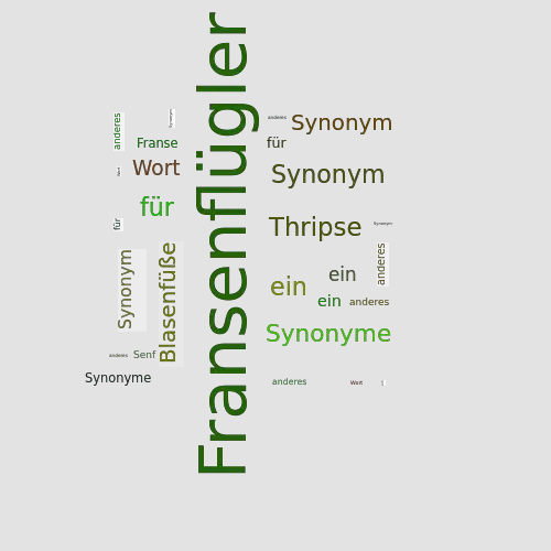 Ein anderes Wort für Fransenflügler - Synonym Fransenflügler
