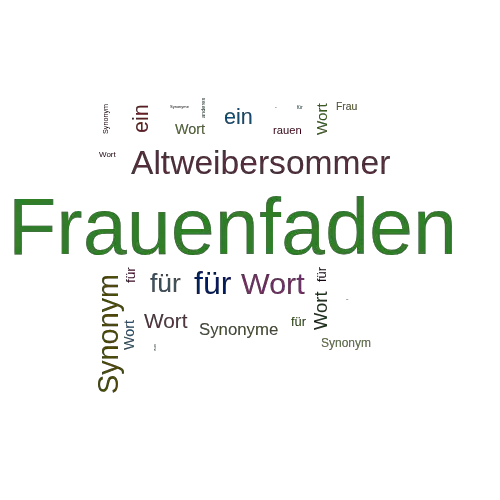 Ein anderes Wort für Frauenfaden - Synonym Frauenfaden